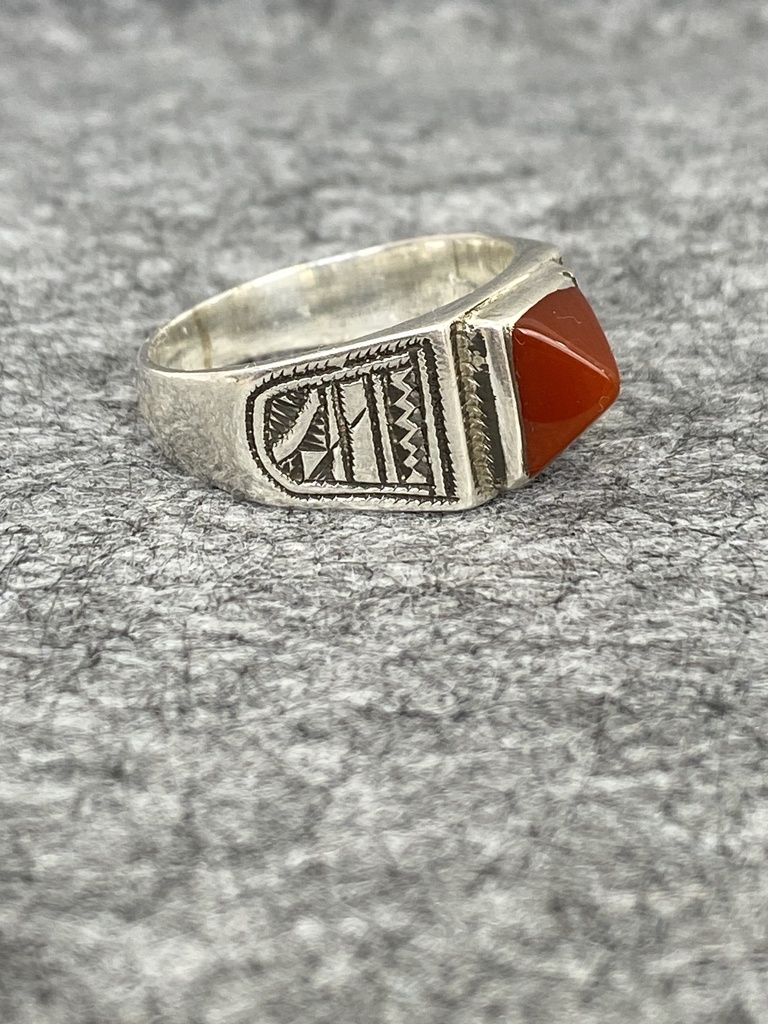 Bague Argent 925 & Cornaline [2284]