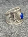 Bague Argent 925 & Calcédoine Bleue [2302]