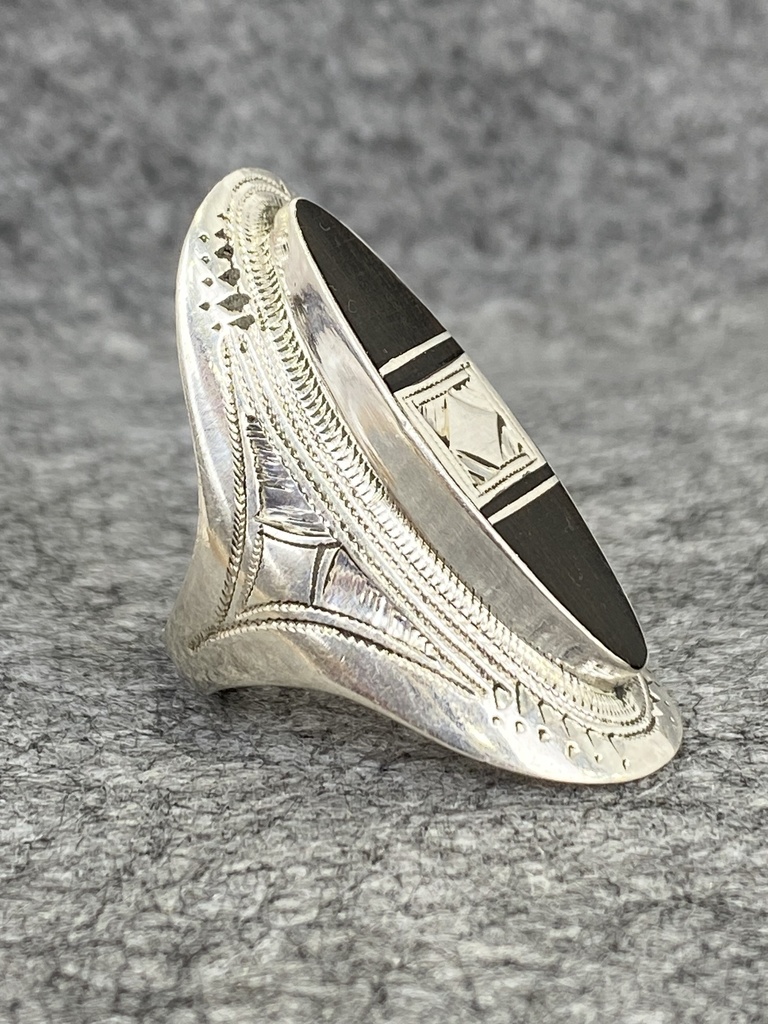 Bague Argent 925 & Ebène [2312]