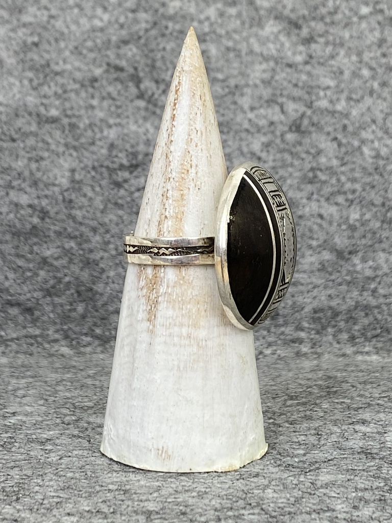 Bague Argent 925 & Ebène [2315]