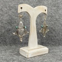 Boucles d'oreilles Argent 925 & Turquoise [1254]
