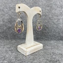 Boucles d'oreilles Argent 925 & Améthyste [1286]
