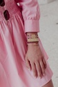 Bracelet Eclair 4 Rangs - Perles Miyuki Charbon [Bracelet]