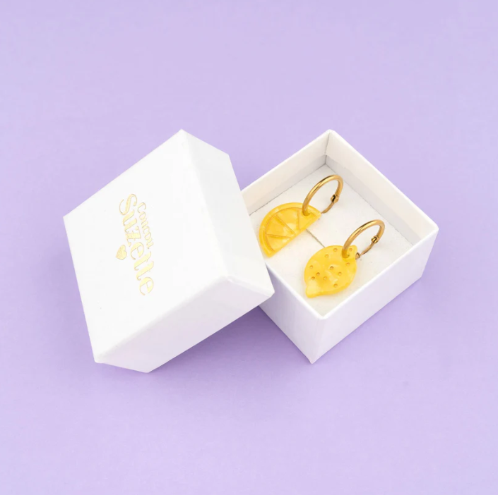 Boucles d'oreilles Citron - Coucou Suzette
