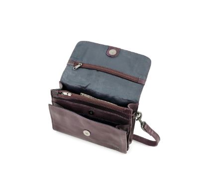 Sac à main 'Joelle' Mauve - Cuir - Bear Design