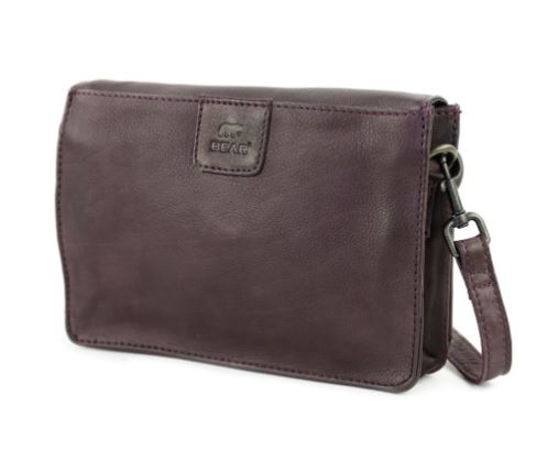 Sac à main 'Joelle' Mauve - Cuir - Bear Design