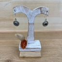 Boucles d'Oreilles - Argent 925 & Labradorite [1358]