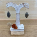Boucles d'Oreilles - Argent 925 & Labradorite [1355]