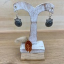 Boucles d'Oreilles - Argent 925 & Labradorite [1363]