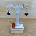Boucles d'Oreilles - Argent 925 & Améthyste [1367]