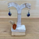 Boucles d'Oreilles - Argent 925 & Lapis Lazuli [1369]
