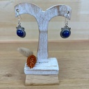 Boucles d'Oreilles - Argent 925 & Lapis Lazuli [1370]