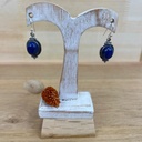 Boucles d'Oreilles - Argent 925 & Lapis Lazuli [1371]