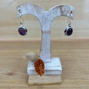 Boucles d'Oreilles - Argent 925 & Améthyste [1376]