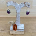 Boucles d'Oreilles - Argent 925 & Améthyste [1377]