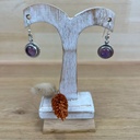 Boucles d'Oreilles - Argent 925 & Améthyste [1378]