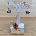 Boucles d'Oreilles - Argent 925 & Améthyste [1380]