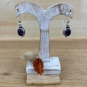 Boucles d'Oreilles - Argent 925 & Améthyste [1381]