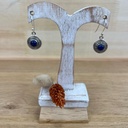 Boucles d'Oreilles - Argent 925 & Lapis Lazuli [1383]