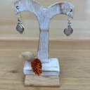 Boucles d'Oreilles - Argent 925 & Quartz Rose [1384]
