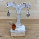 Boucles d'Oreilles - Argent 925 & Quartz Rose [1389]