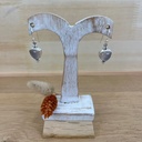 Boucles d'Oreilles - Argent 925 & Quartz Rose [1390]