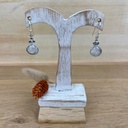 Boucles d'Oreilles - Argent 925 & Pierre de Lune [1396]