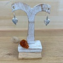 Boucles d'Oreilles - Argent 925 & Pierre de Lune [1400]