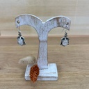Boucles d'Oreilles - Argent 925 & Pierre de Lune [1410]