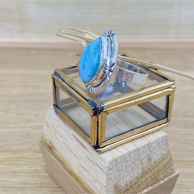 Bague - Argent 925 & Larimar [2484]