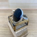 Bague - Argent 925 & Obsidienne [2492]