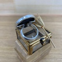 Bague - Argent 925 & Obsidienne [2492]