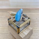 Bague - Argent 925 & Larimar [2496]