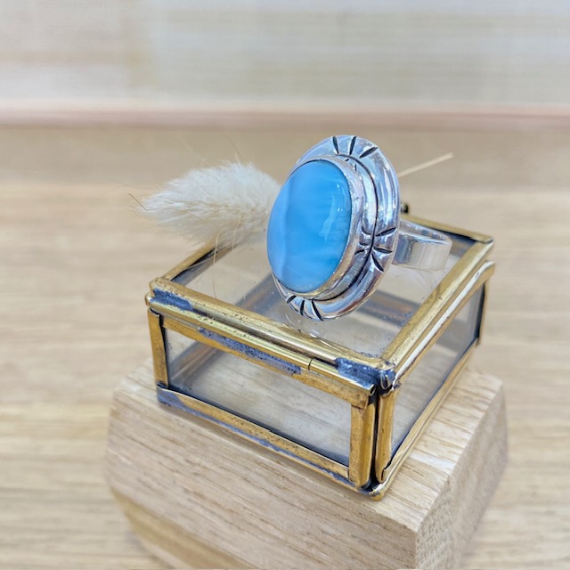 Bague - Argent 925 & Larimar [2512]
