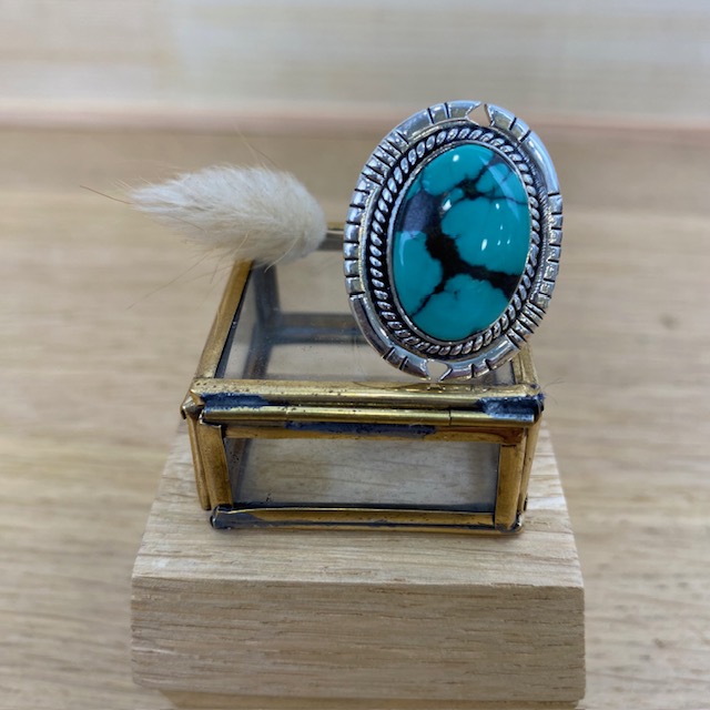 Bague - Argent 925 & Turquoise [2519]