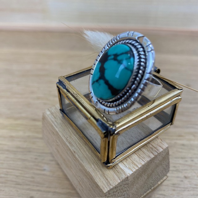 Bague - Argent 925 & Turquoise [2519]