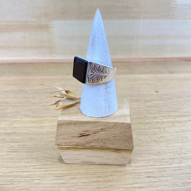 Bague - Argent 925 & Onyx [2556]