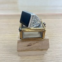 Bague - Argent 925 & Onyx [2558]