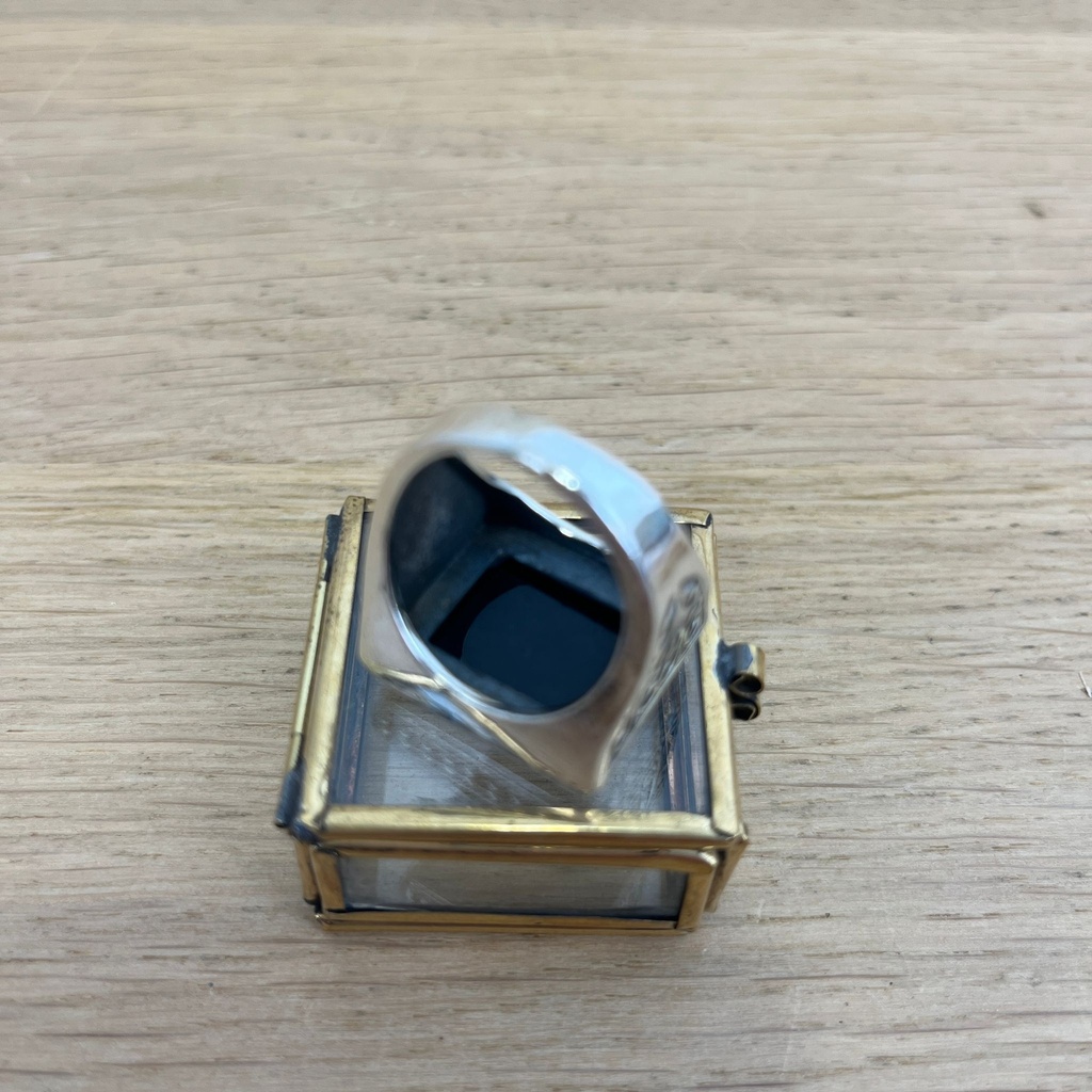 Bague - Argent 925 & Onyx [2558]