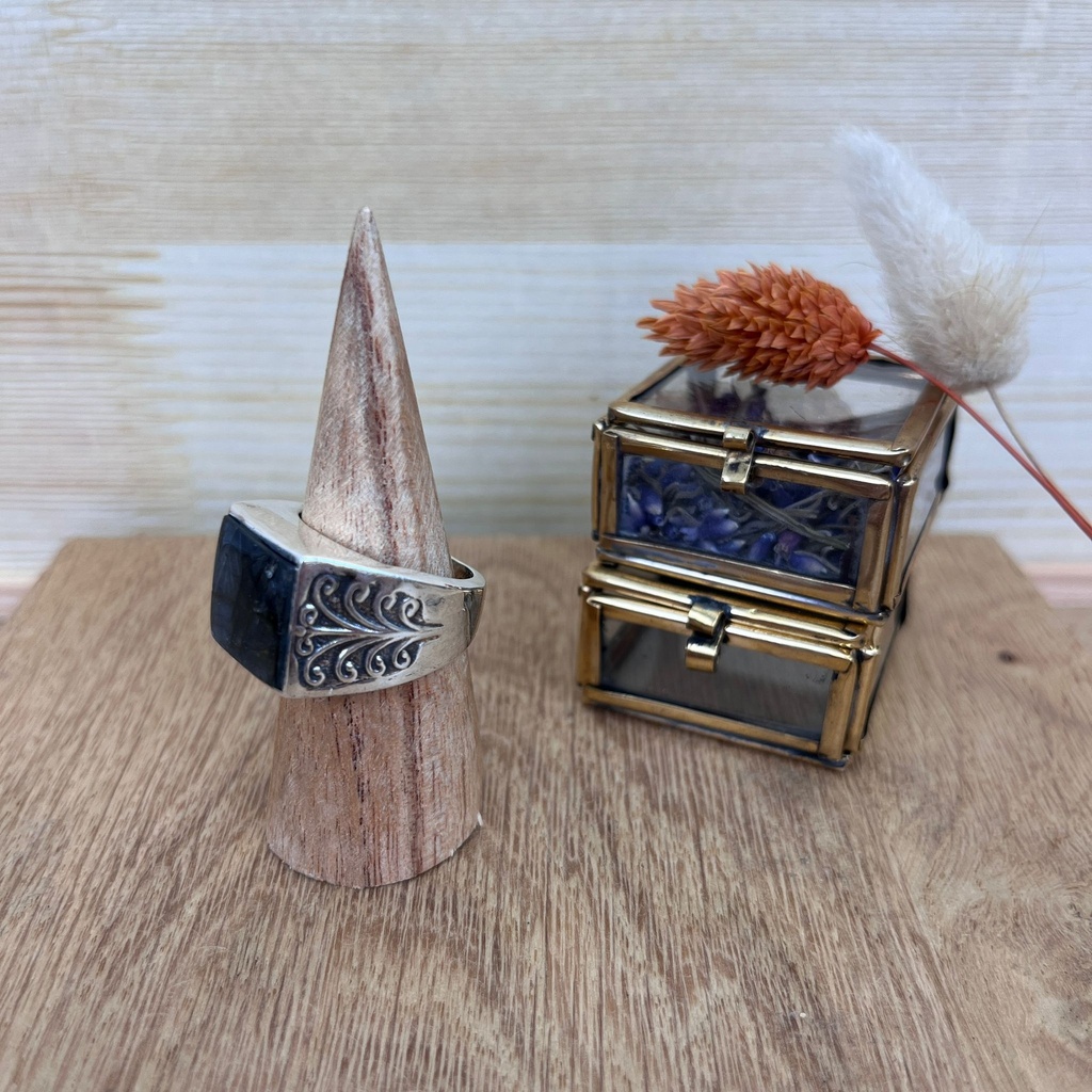Bague - Argent 925 & Labradorite [2585]