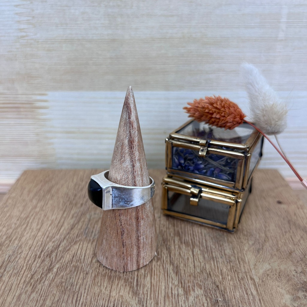 Bague - Argent 925 & Onyx [2588]