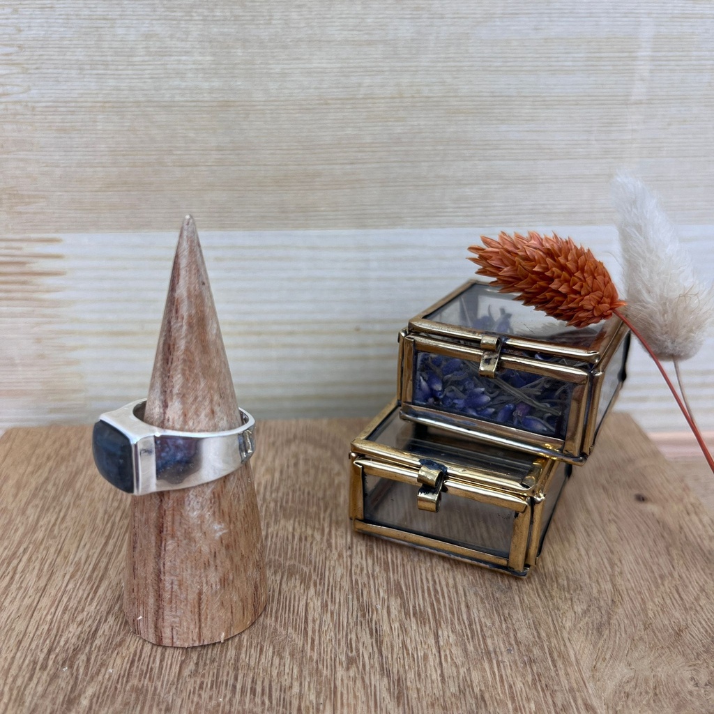 Bague - Argent 925 & Labradorite [2613]