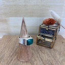 Bague - Argent 925 & Malachite [2579]