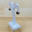 Boucles d'Oreilles - Argent 925 & Œil de Tigre [1463]