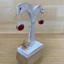 Boucles d'Oreilles - Argent 925 & Cornaline [1472]