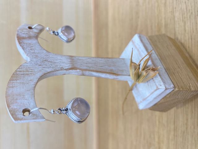 Boucles d'Oreilles - Argent 925 & Quartz Laiteux [1476]