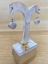 Boucles d'Oreilles - Argent 925 & Quartz Laiteux [1476]