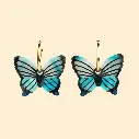 Boucles d'Oreilles 'Papillon Bleu' - Coucou Suzette