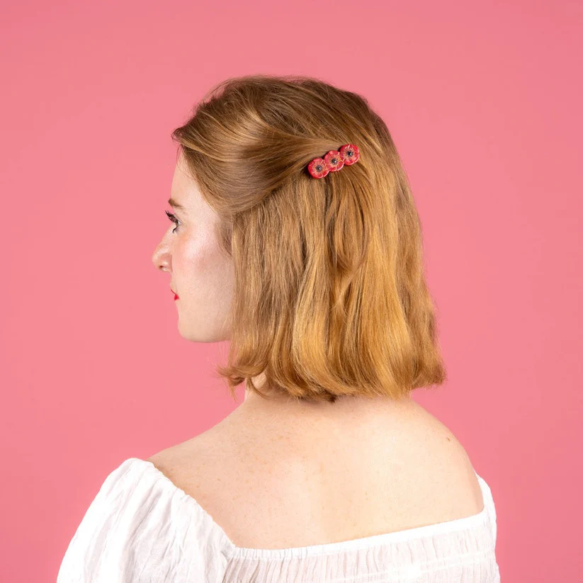 Barrette 'Coquelicot' - Coucou Suzette