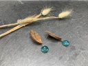 BO Papier & Bois Vert [Boucles d'Oreilles]